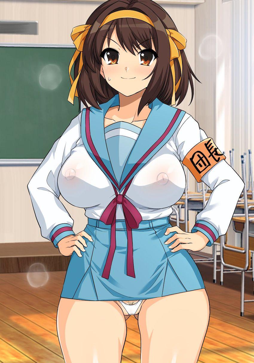 ハルヒ好きのためのフルカラーイラスト集第14弾！いろんなコスプレおまんこ見放題！ <> 028