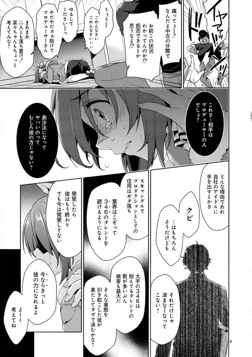 恋人Pとの楽屋セックスをガッツリ撮られてしまったウサミンがそのネタで脅されパコられちゃう！涙目懇願マンコに無慈悲のナマ中出し！ <> 008