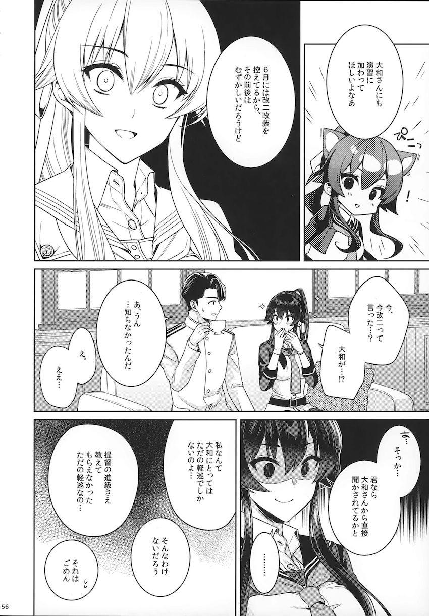 中佐に進級した提督が矢矧と二人きりでお祝いえっち☆はじめてのアナルセックスにドキドキ！ <> 054