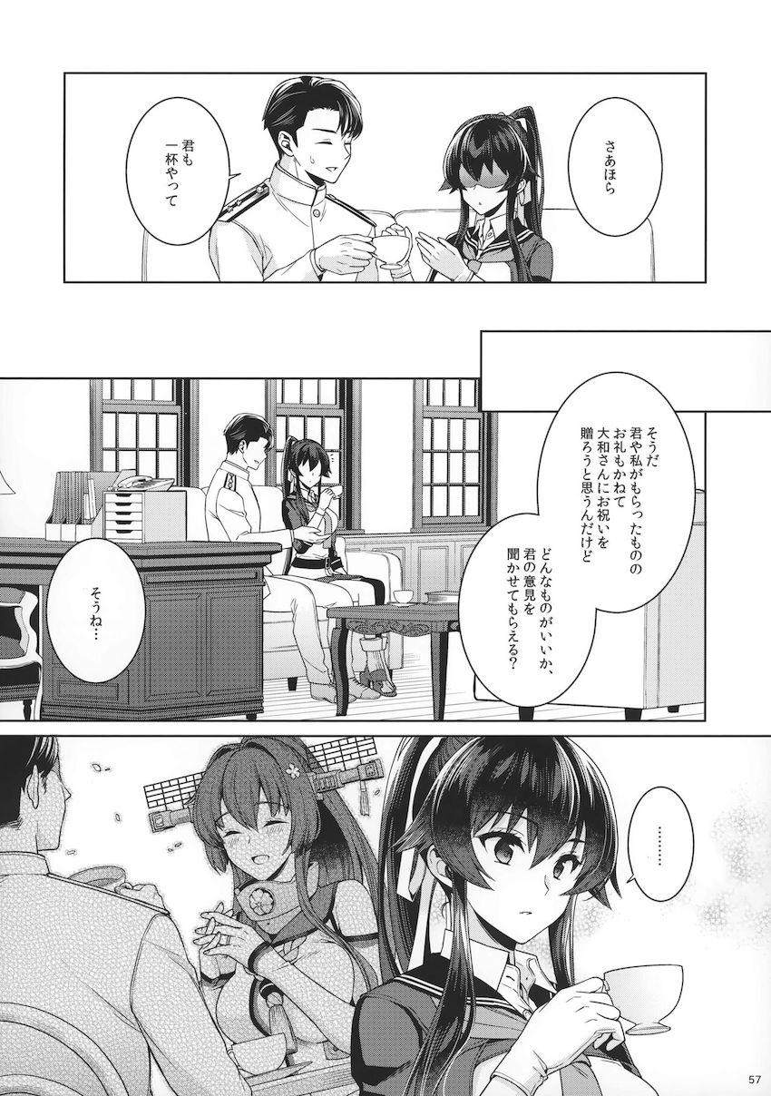 中佐に進級した提督が矢矧と二人きりでお祝いえっち☆はじめてのアナルセックスにドキドキ！ <> 055