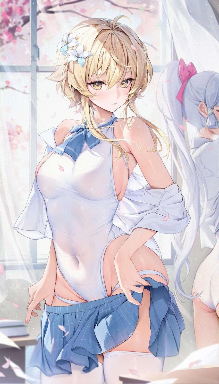 蛍のハイレグ美麗マンコにずらしハメ！ <> 002