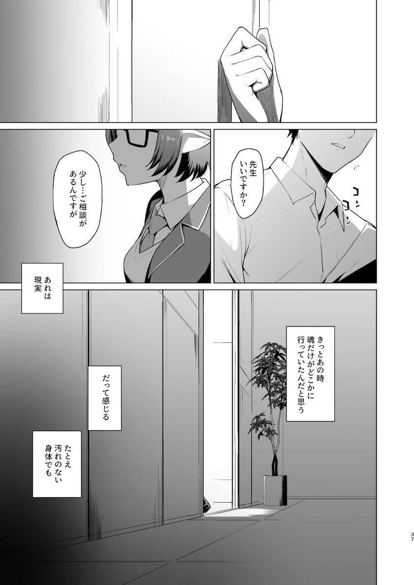 ギヴォトスから何故か現実世界に転移してしまったシロコとアヤネがヤバ男コンビにお薬盛られてキメセク堕ちする本 <> 036