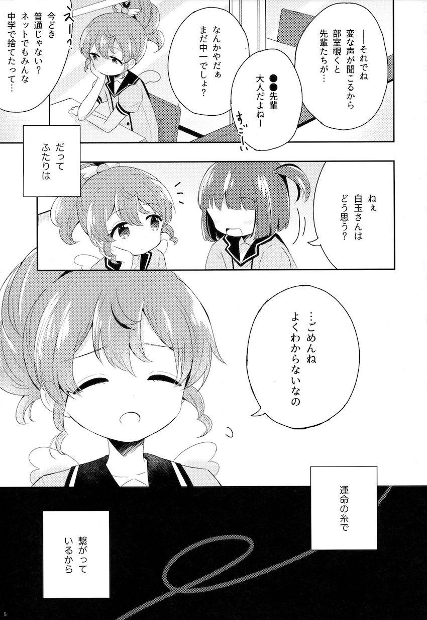 思春期に入りお互いのこれから先の未来を考える黒須あろまと白玉みかん。 <> 006