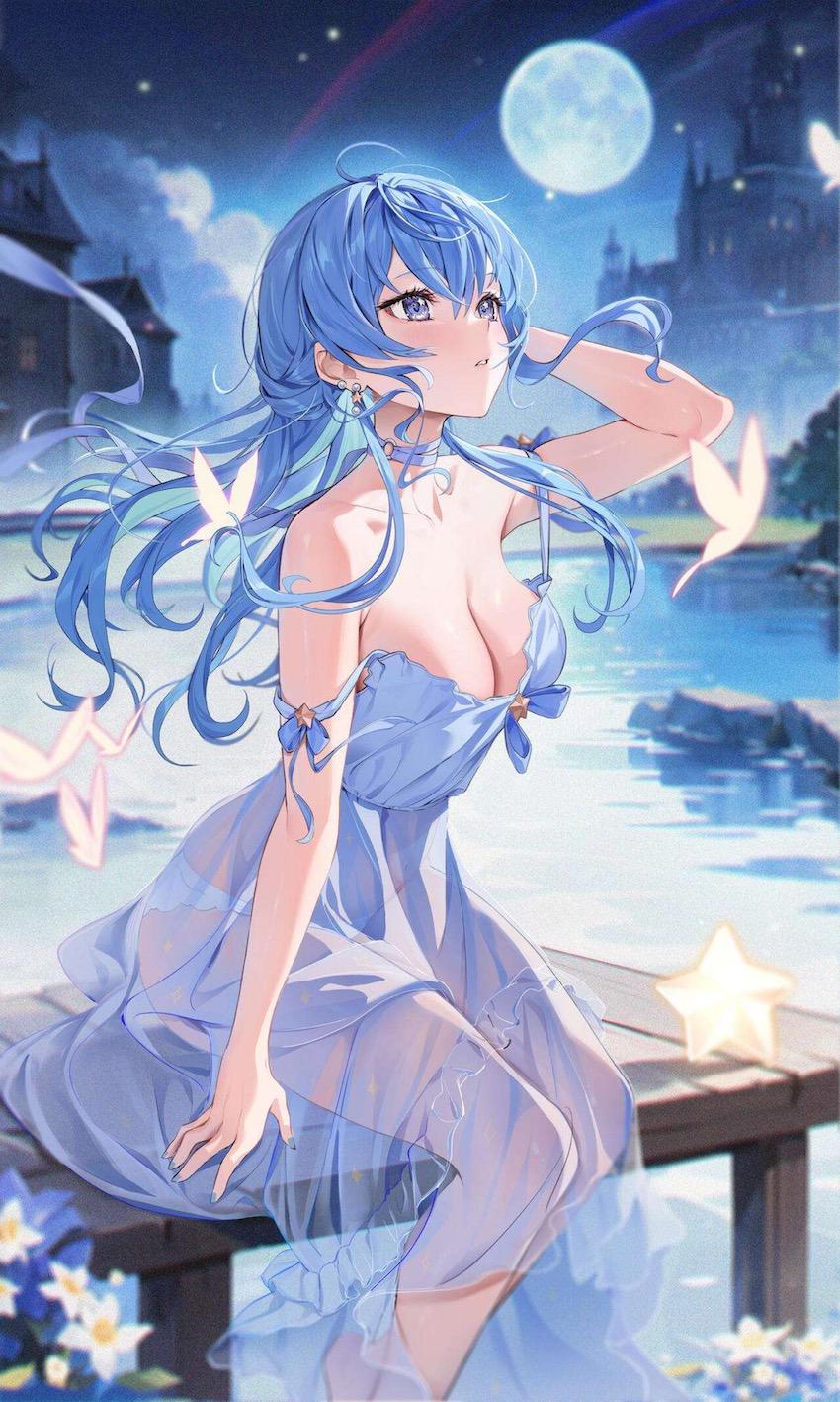 星街すいせいと夜風にあたりながら青姦中出しセックス <> 1