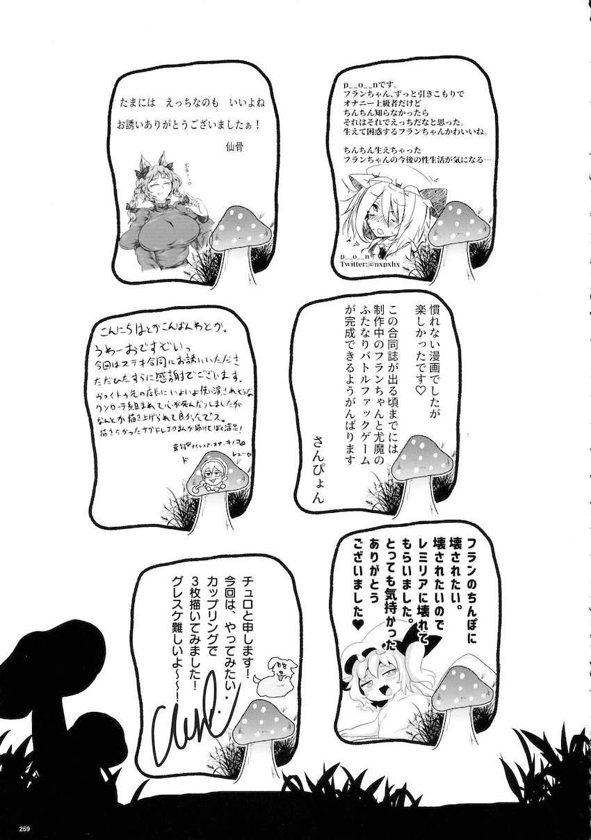【後編】ふたなりチンポでパコパコレズセックスしまくる幻想郷の少女たち【合同誌】 <> 129