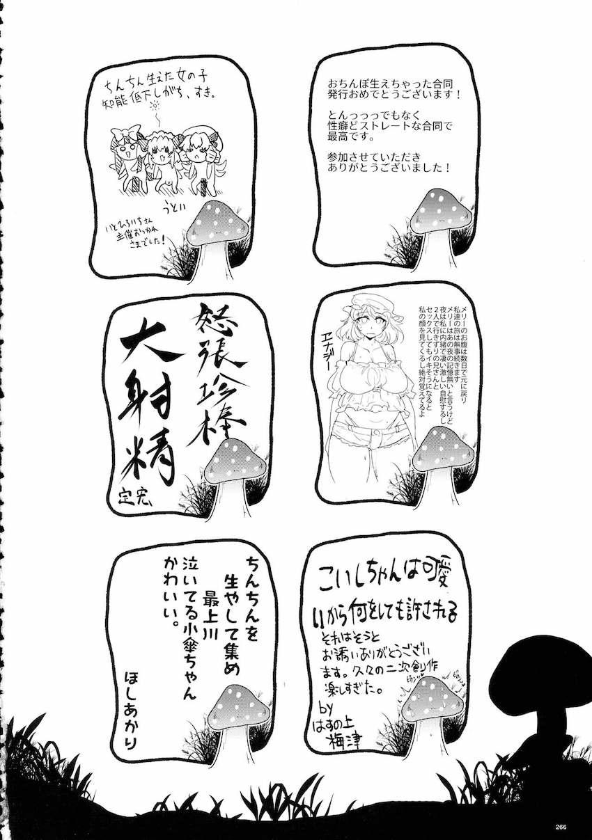 【後編】ふたなりチンポでパコパコレズセックスしまくる幻想郷の少女たち【合同誌】 <> 136