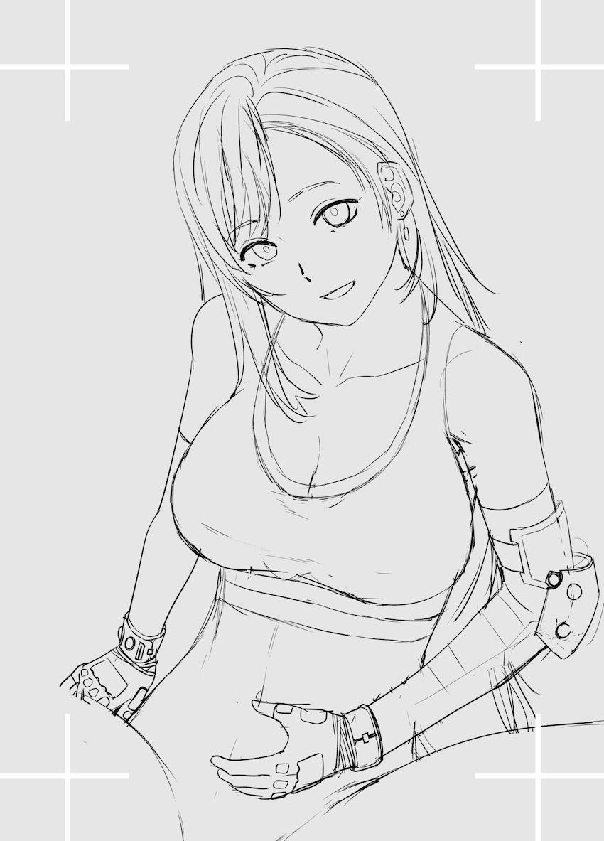 特殊マテリアの効果でクラウドのためならなんでもする従順ドスケベ娘になっちゃったティファ！イチャラブ子作りセックス！ <> 027