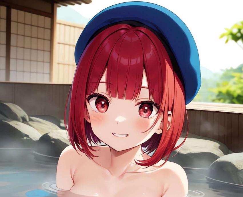 温泉宿で有馬かなとしっぽり <> 005