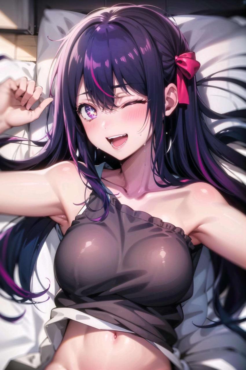 星野アイの引き締まったトップアイドルボディを堪能する美麗フルカラーイラスト集 <> 019