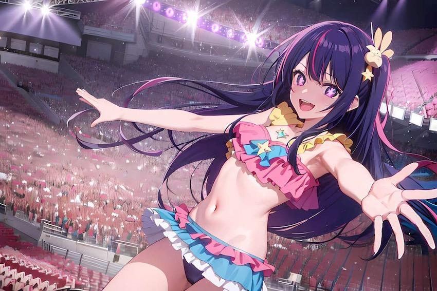 大観衆のライブステージで駅弁ファックしちゃう星野アイ <> 002
