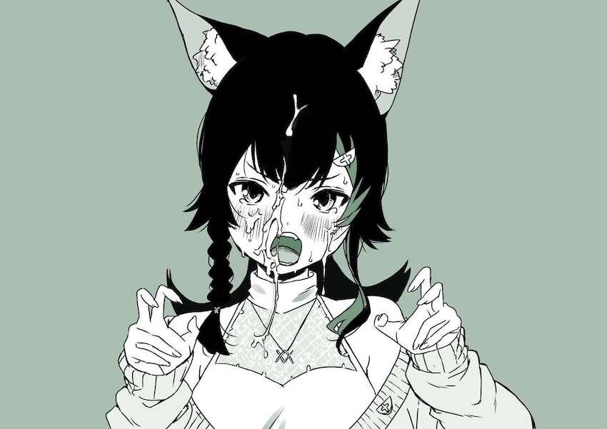 ホロライブWピースで顔射集 <> 015