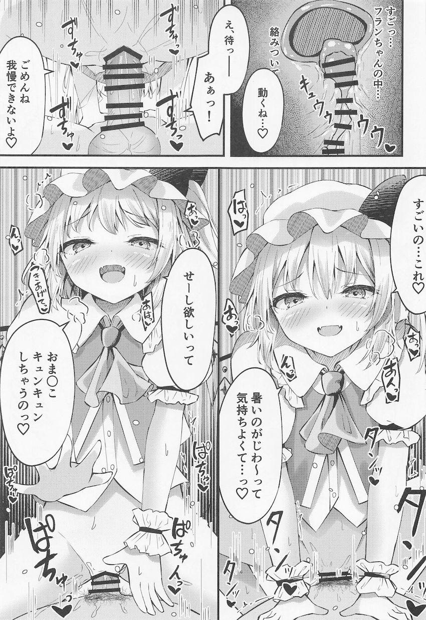 さっきまで処女だったフランちゃんにキンタマ空になるまで搾精されまくる本 <> 012
