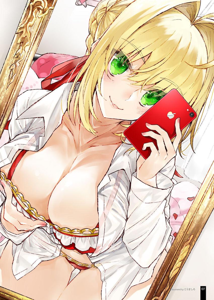 実力派作家陣による美麗イラスト集☆美少女サーヴァントたちのエロ自撮り合同誌！ <> 008