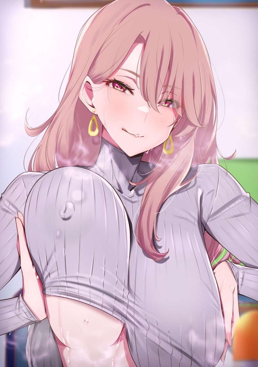 美人お姉さんの縦セタ乳マンコ <> 1