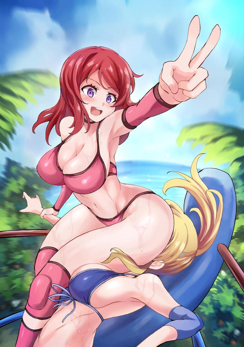 絢瀬絵里と西木野真姫のキャットファイト！途中巨大蛇が乱入してカオスな展開へ！ <> 032