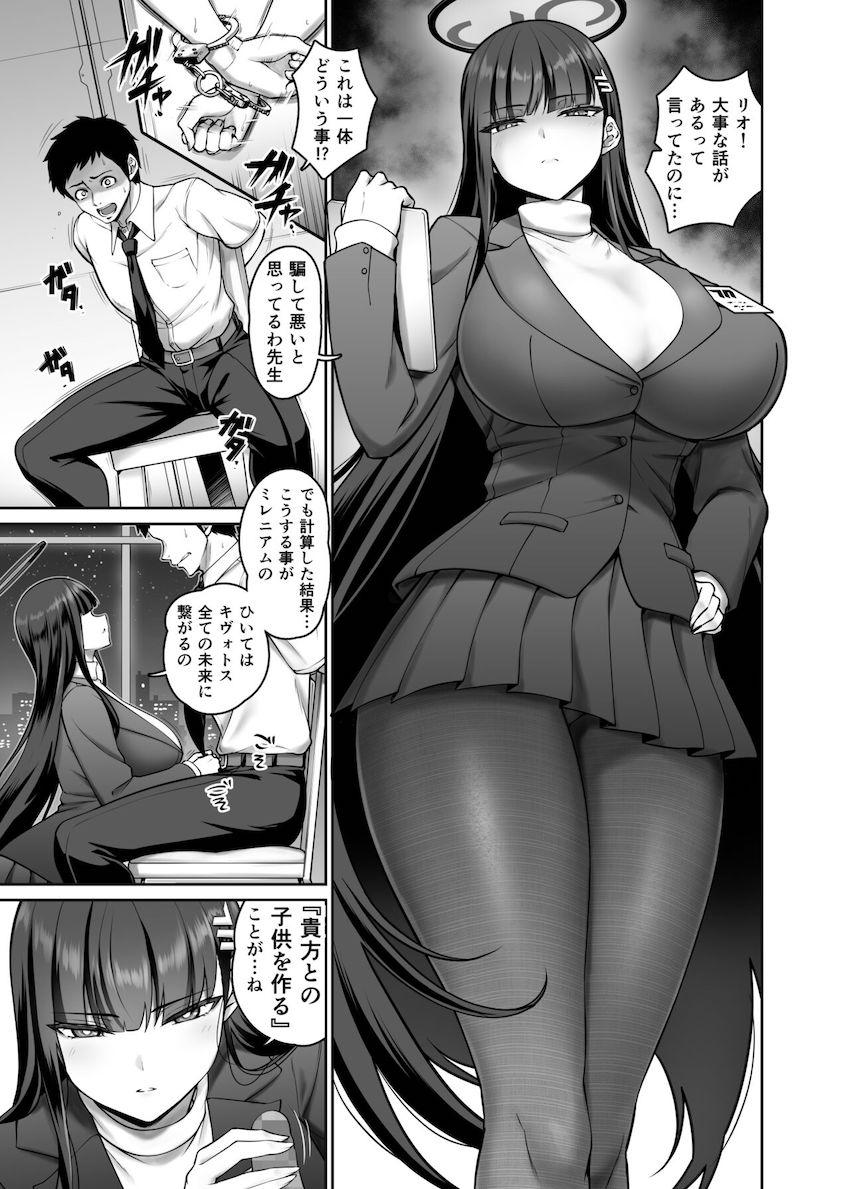 調月リオに逆レイプで痴女られて強制子作りザーメン搾られる！ <> 1