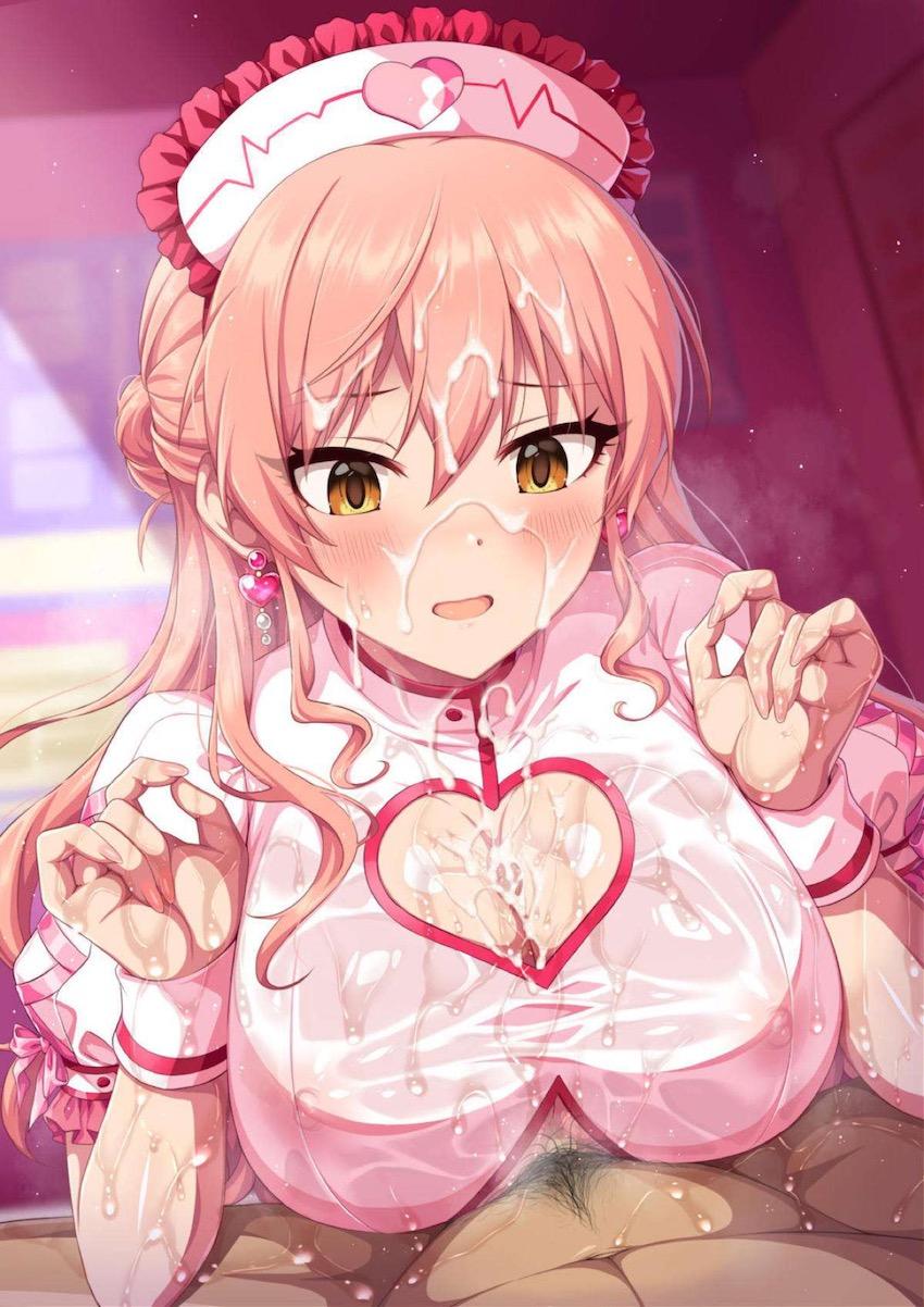 ナースコスした城ヶ崎美嘉のノーブラ透け乳首マンコで乳内射精！ <> 007