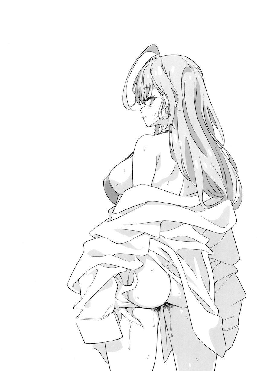 ビキニの上からぶかぶか白シャツ姿で現れた浦和ハナコ。扇状的な彼女の姿に我慢できずトイレに立った先生だったが…。 <> 003