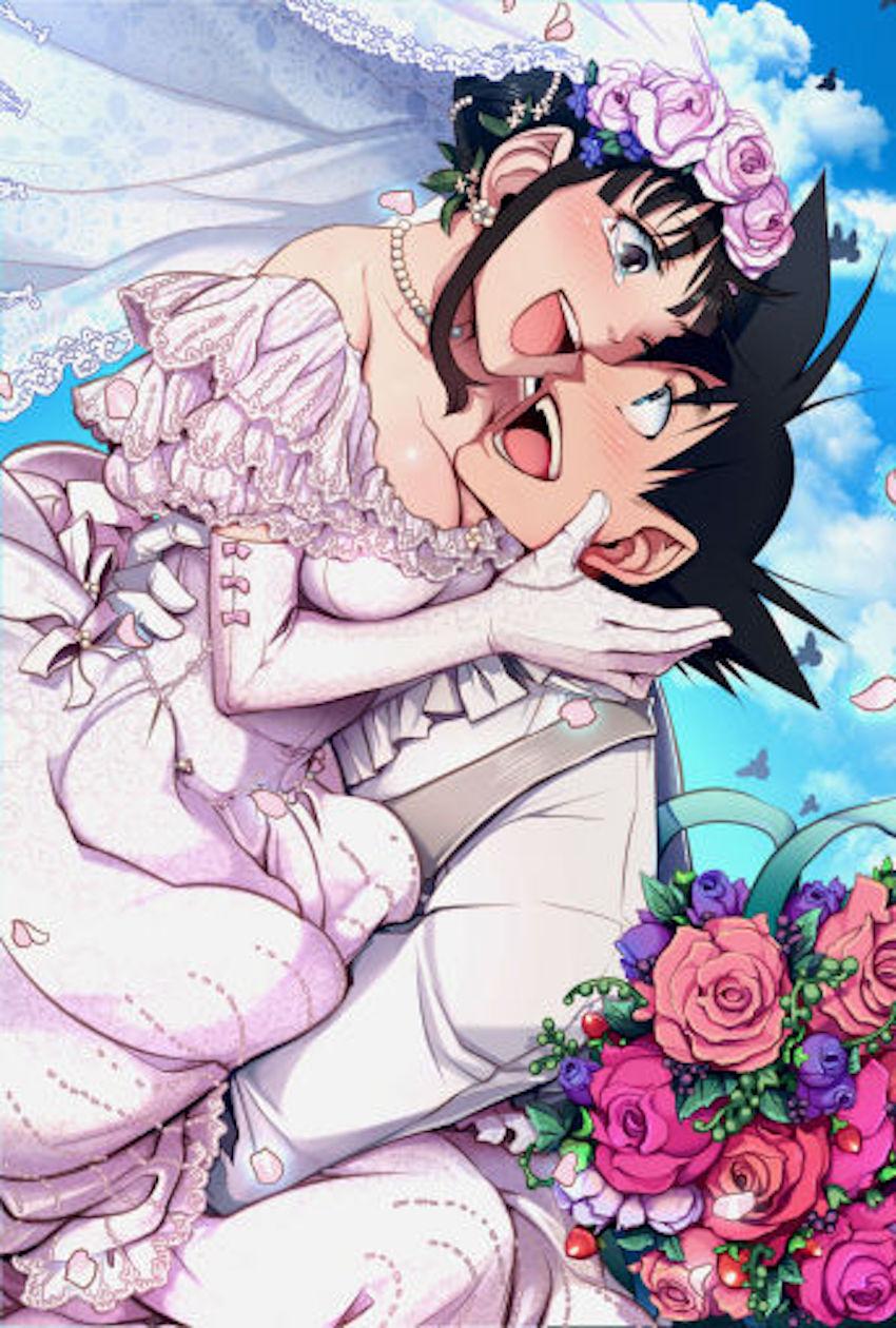 【ラフ画】川で盛って青姦夫婦ックス！ <> 1