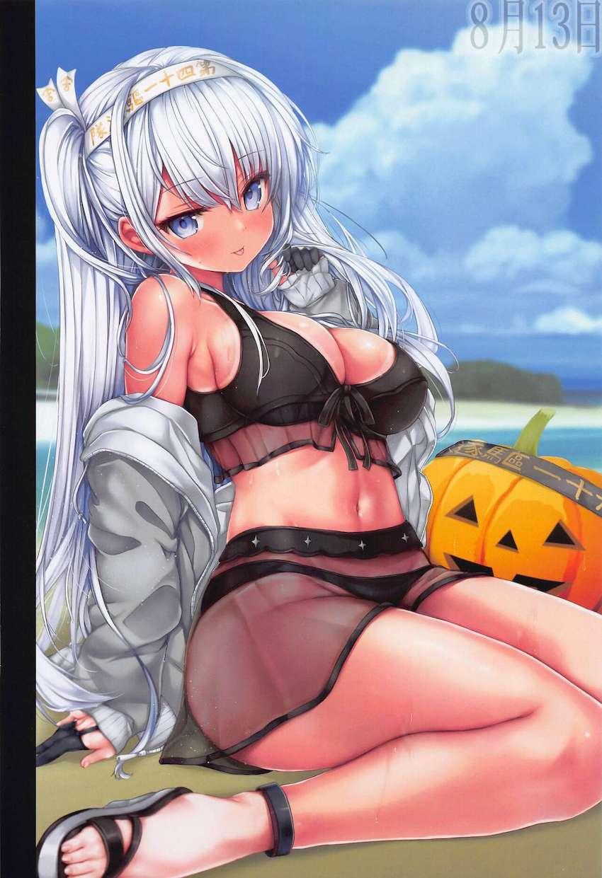 日焼け跡がエロいムチムチ艦娘たちと終わらない夏休み。 <> 015