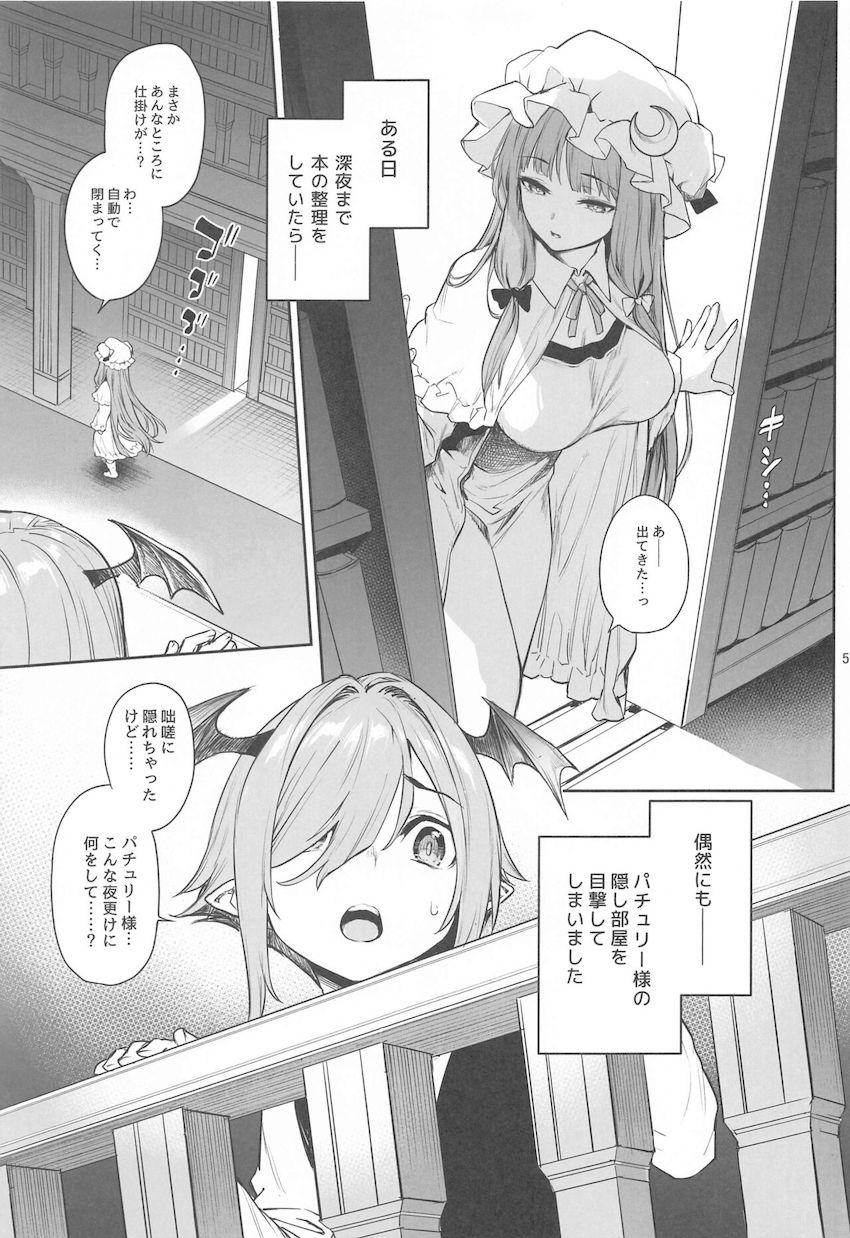 エロ魔導書の効果で敏感発情モードのパチュリー様がおねショタセックスでとろとろになる本 <> 003
