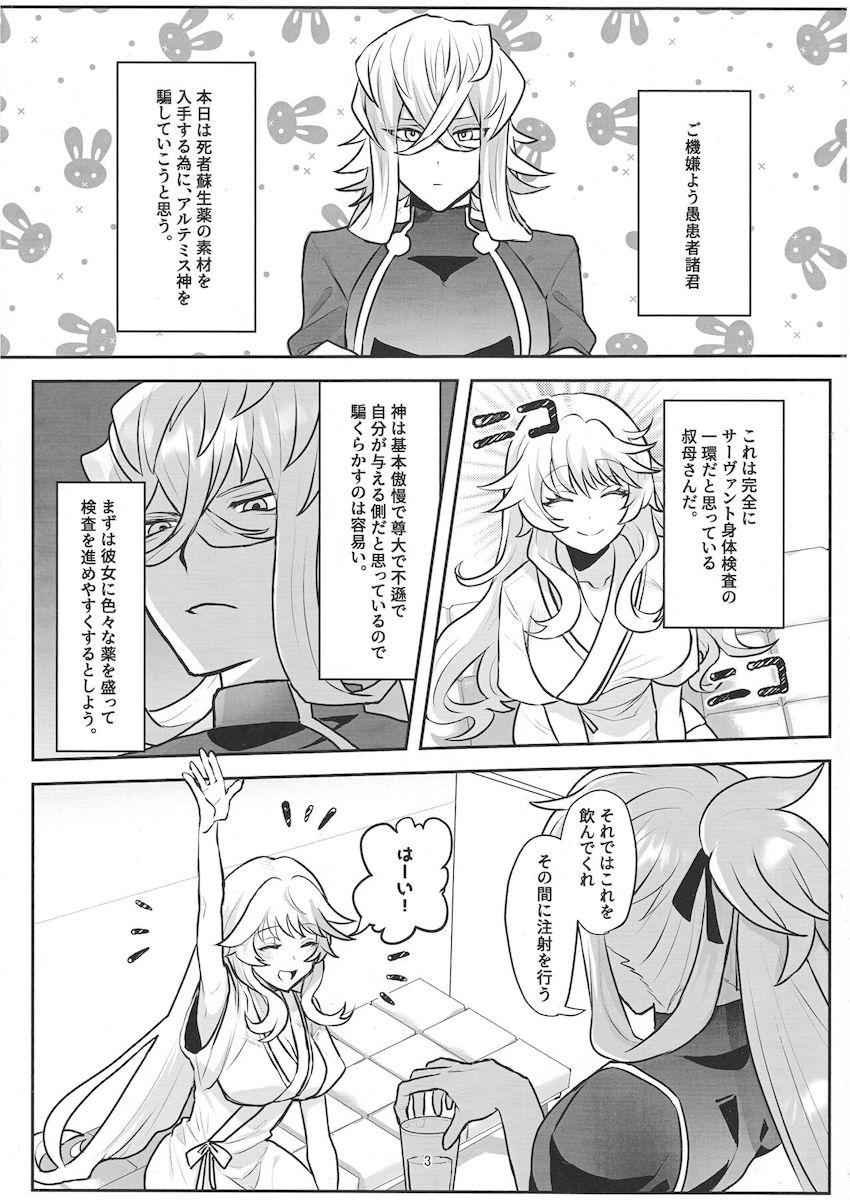 アルテミス叔母さんを騙してアクメ実験！ <> 002