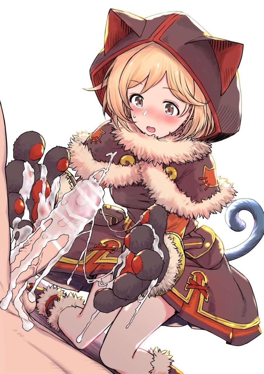 黒猫道士ジータちゃんの肉球手コキ <> 010