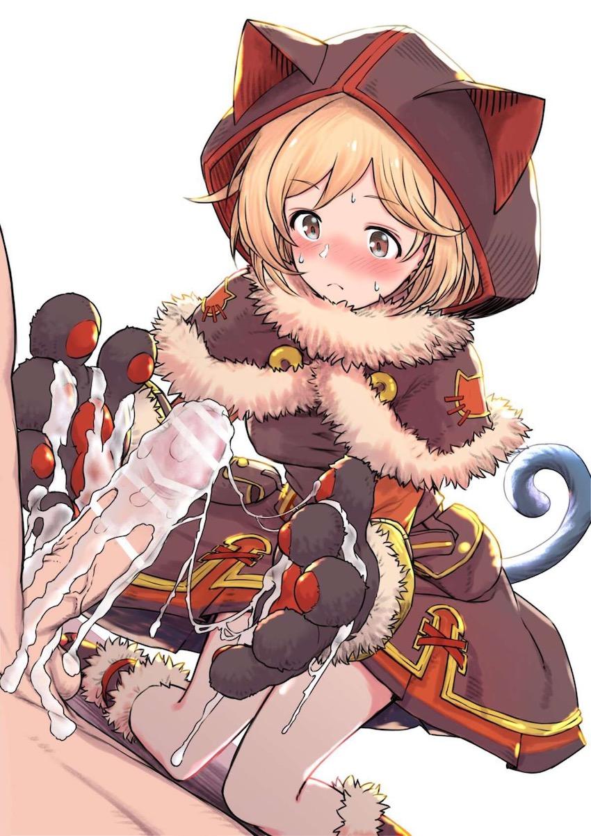 黒猫道士ジータちゃんの肉球手コキ <> 011