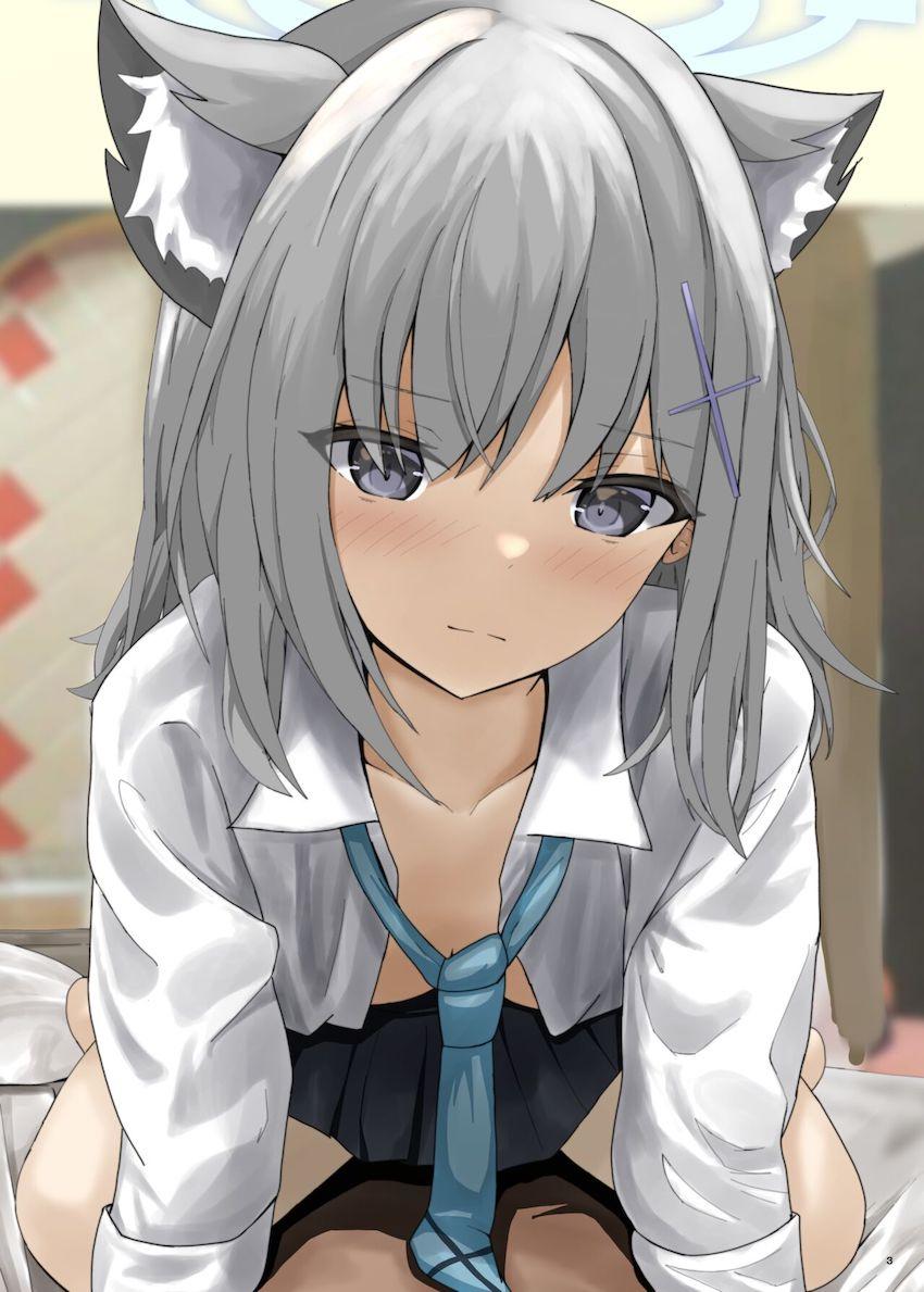 制服シロコちゃんのえちえちフルカラーイラスト <> 003