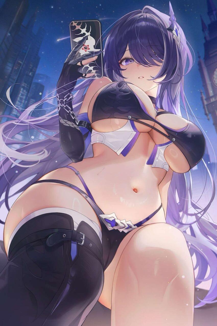 黄泉の美巨乳おっぱいを後ろから揉みながら生中出し！ <> 002