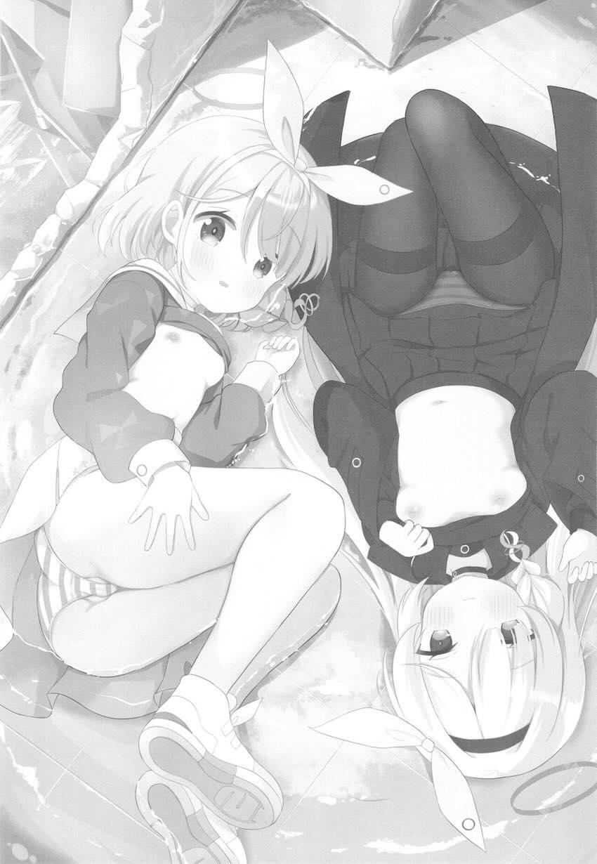 無知ロリ処女なプラナちゃんアロナちゃんと中出し3Pセックス <> 002