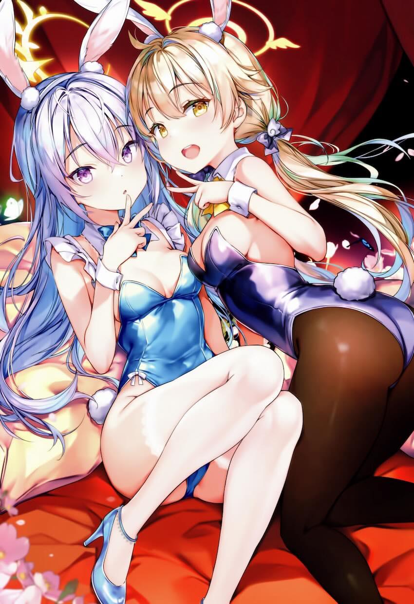 美少女生徒たちのバニコス姿がえっちなブルアカ美麗フルカラーイラスト集 <> 002
