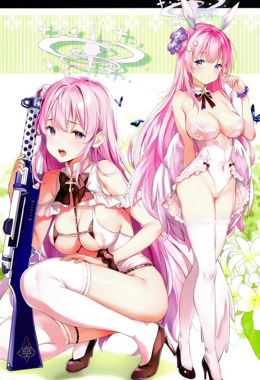 美少女生徒たちのバニコス姿がえっちなブルアカ美麗フルカラーイラスト集 <> 003
