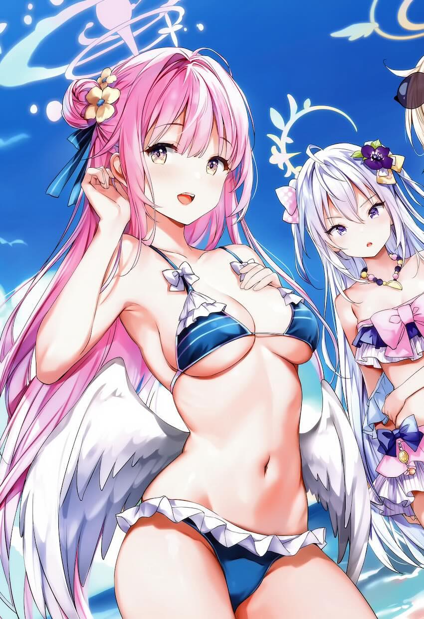 美少女生徒たちのバニコス姿がえっちなブルアカ美麗フルカラーイラスト集 <> 005