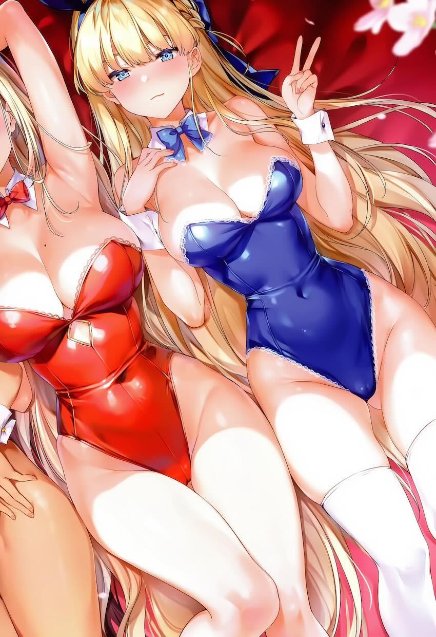 美少女生徒たちのバニコス姿がえっちなブルアカ美麗フルカラーイラスト集 <> 008