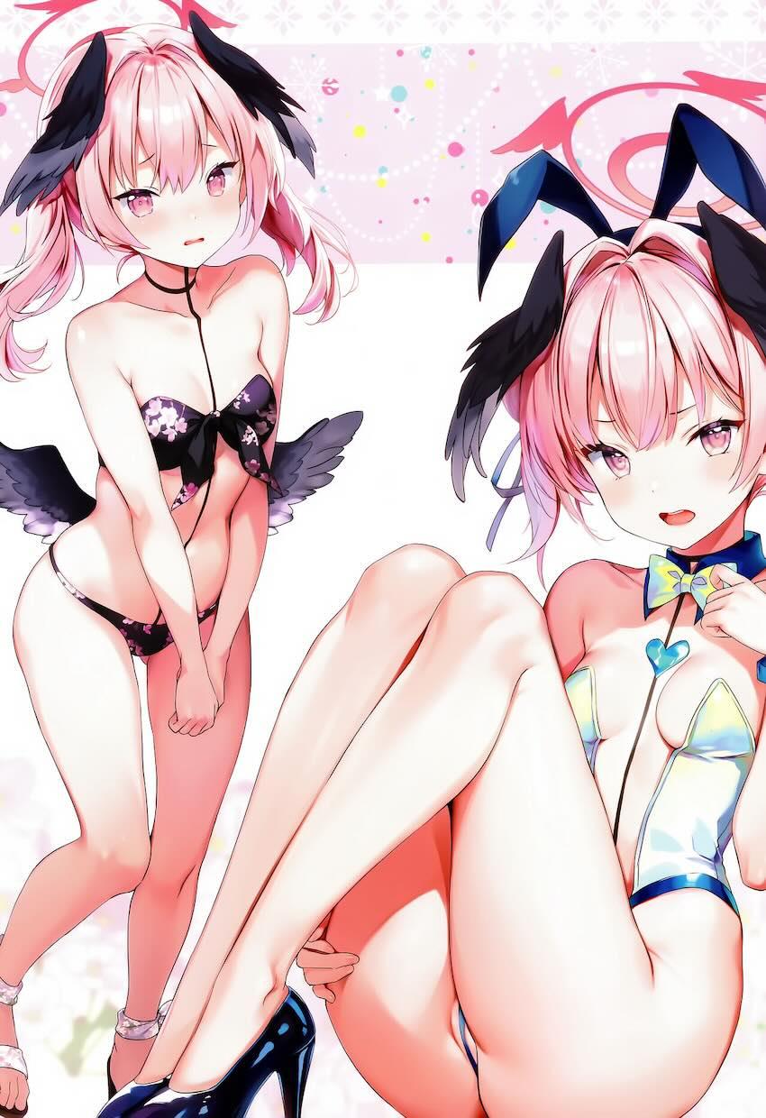 美少女生徒たちのバニコス姿がえっちなブルアカ美麗フルカラーイラスト集 <> 009