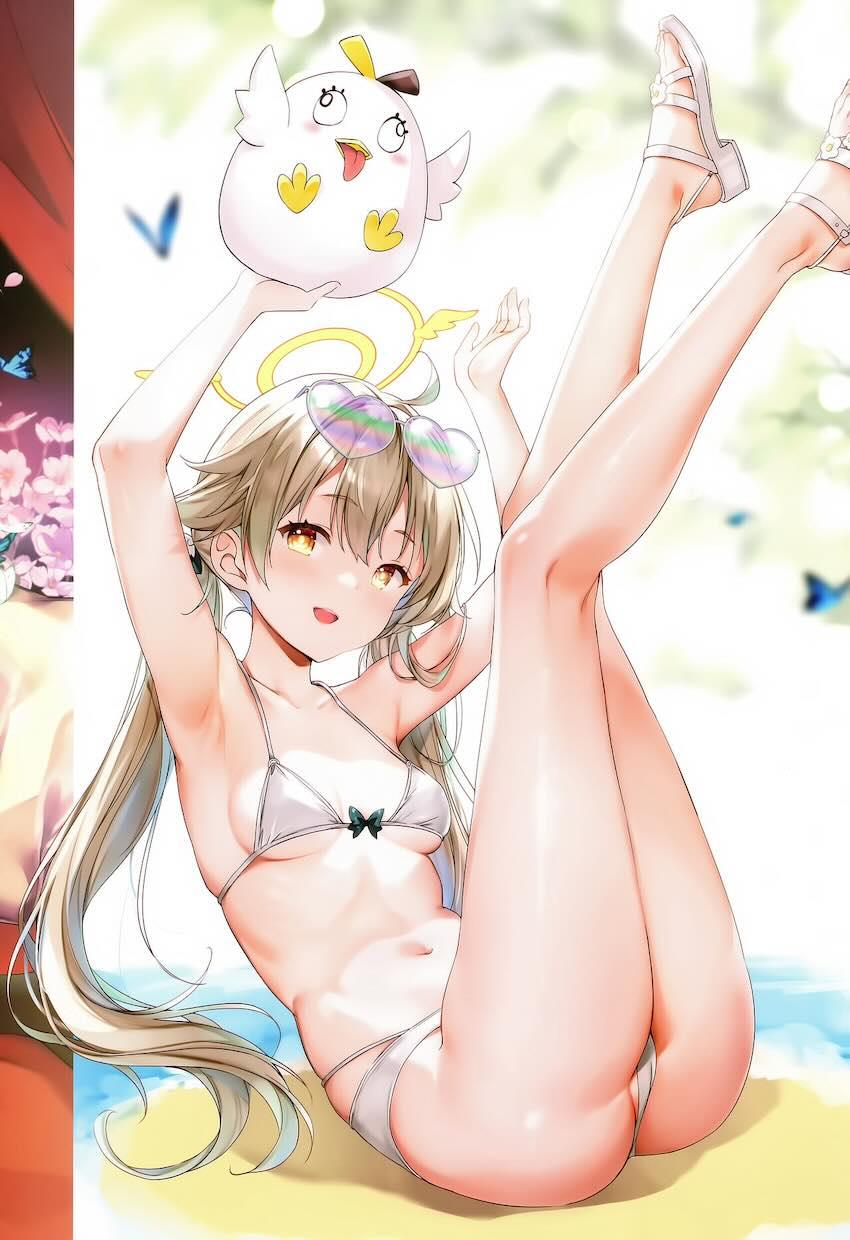 美少女生徒たちのバニコス姿がえっちなブルアカ美麗フルカラーイラスト集 <> 016
