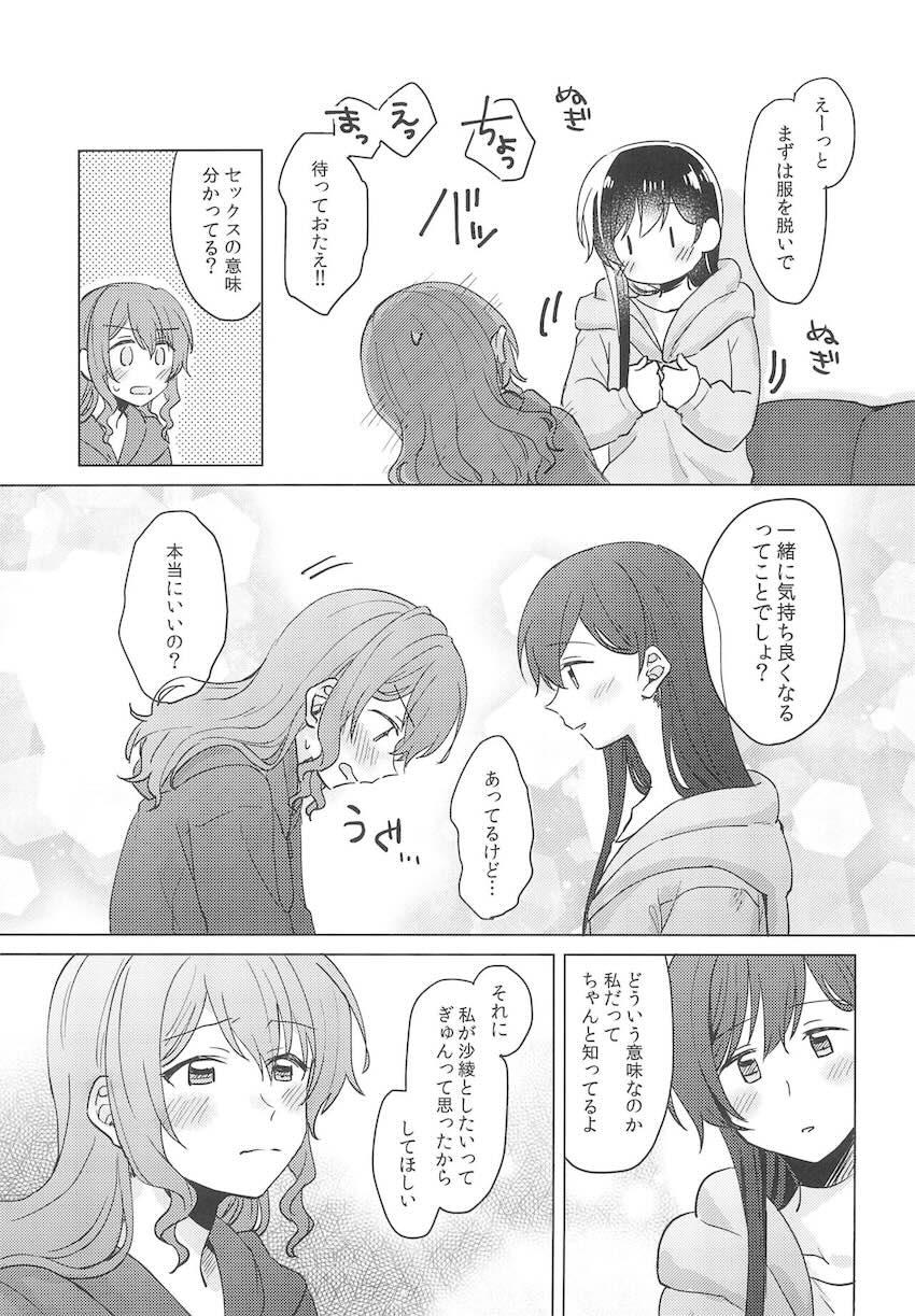 恋人になった沙綾とおたえの初えっち本 <> 020