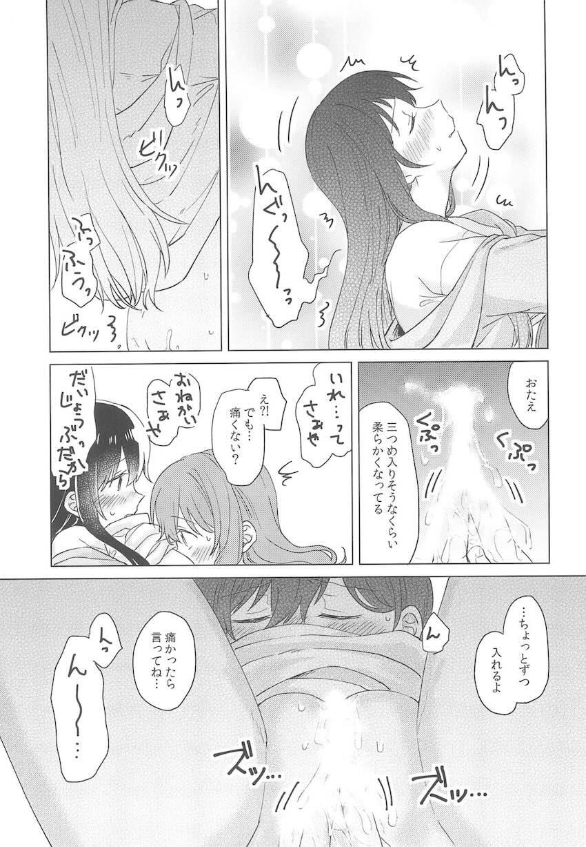 恋人になった沙綾とおたえの初えっち本 <> 048