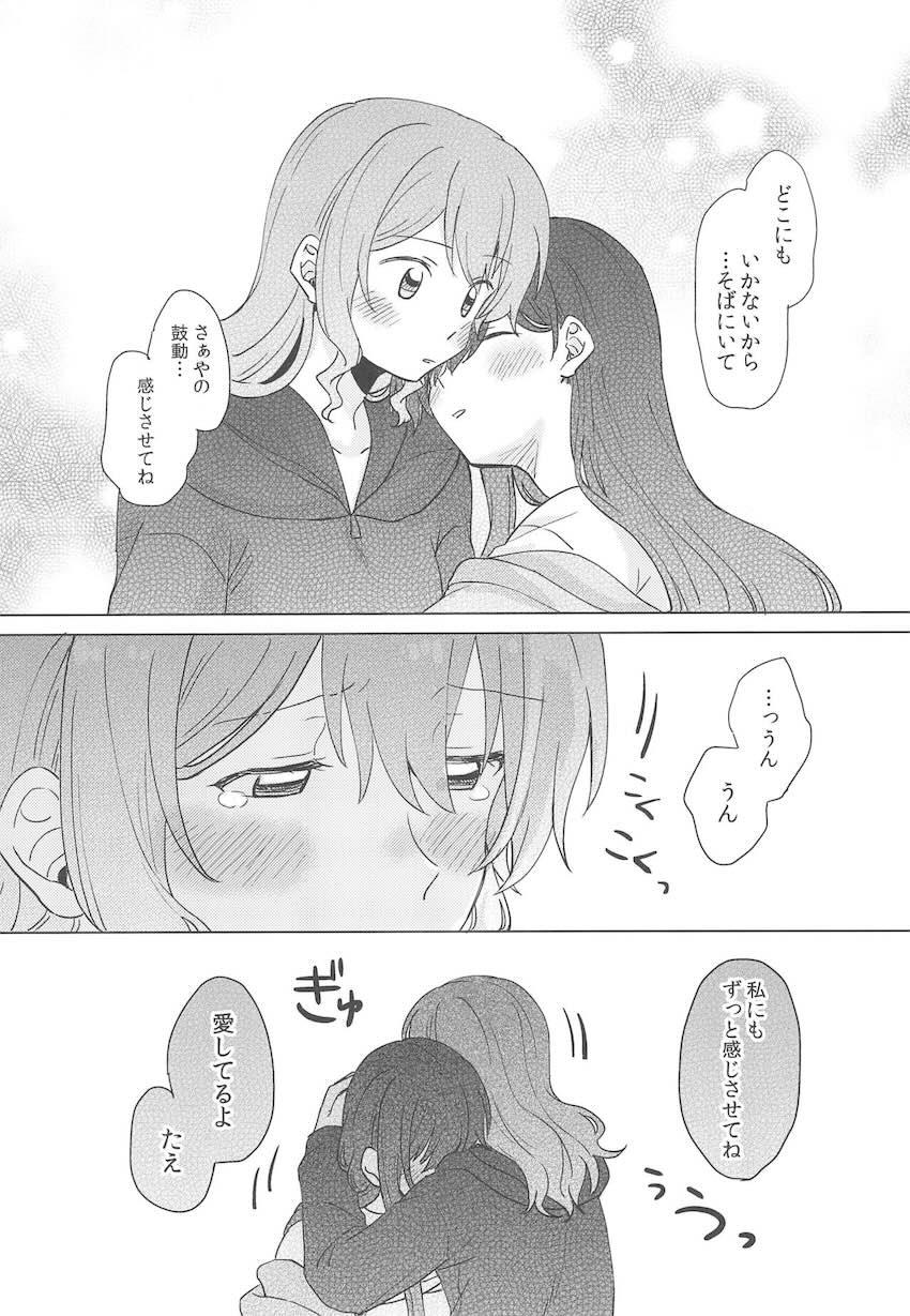 恋人になった沙綾とおたえの初えっち本 <> 054