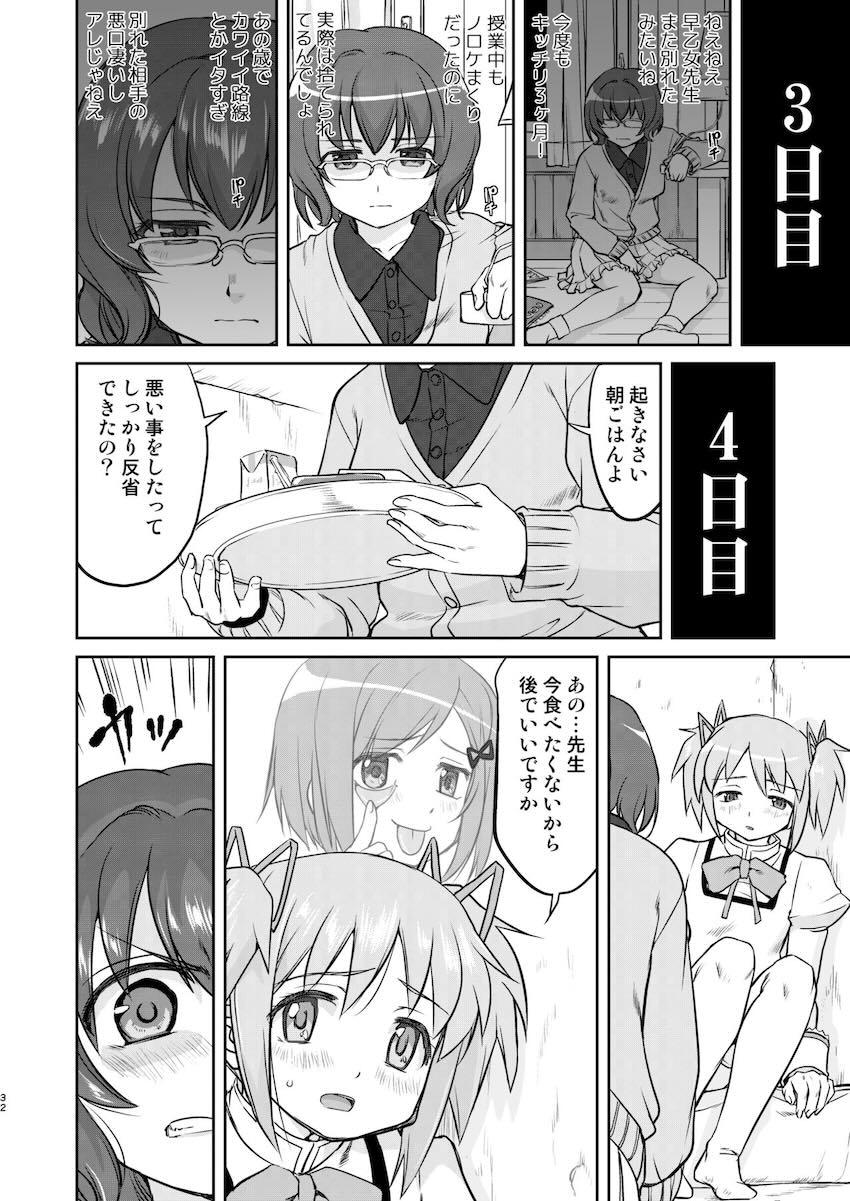 頭がおかしくなっちゃったクズ女教師に地下室に監禁され鬼畜虐待を受ける鹿目まどか <> 032
