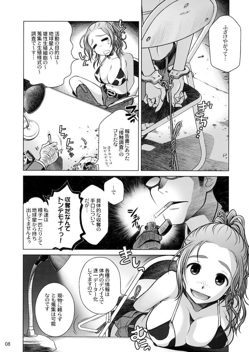 拉致して尋問してきたおじさんを宇宙人娘が誘惑！デカチンポで宇宙人娘をわからせようとするもミミズ千匹名器マンコでザーメン搾り取られて返り討ちにあう！ <> 007