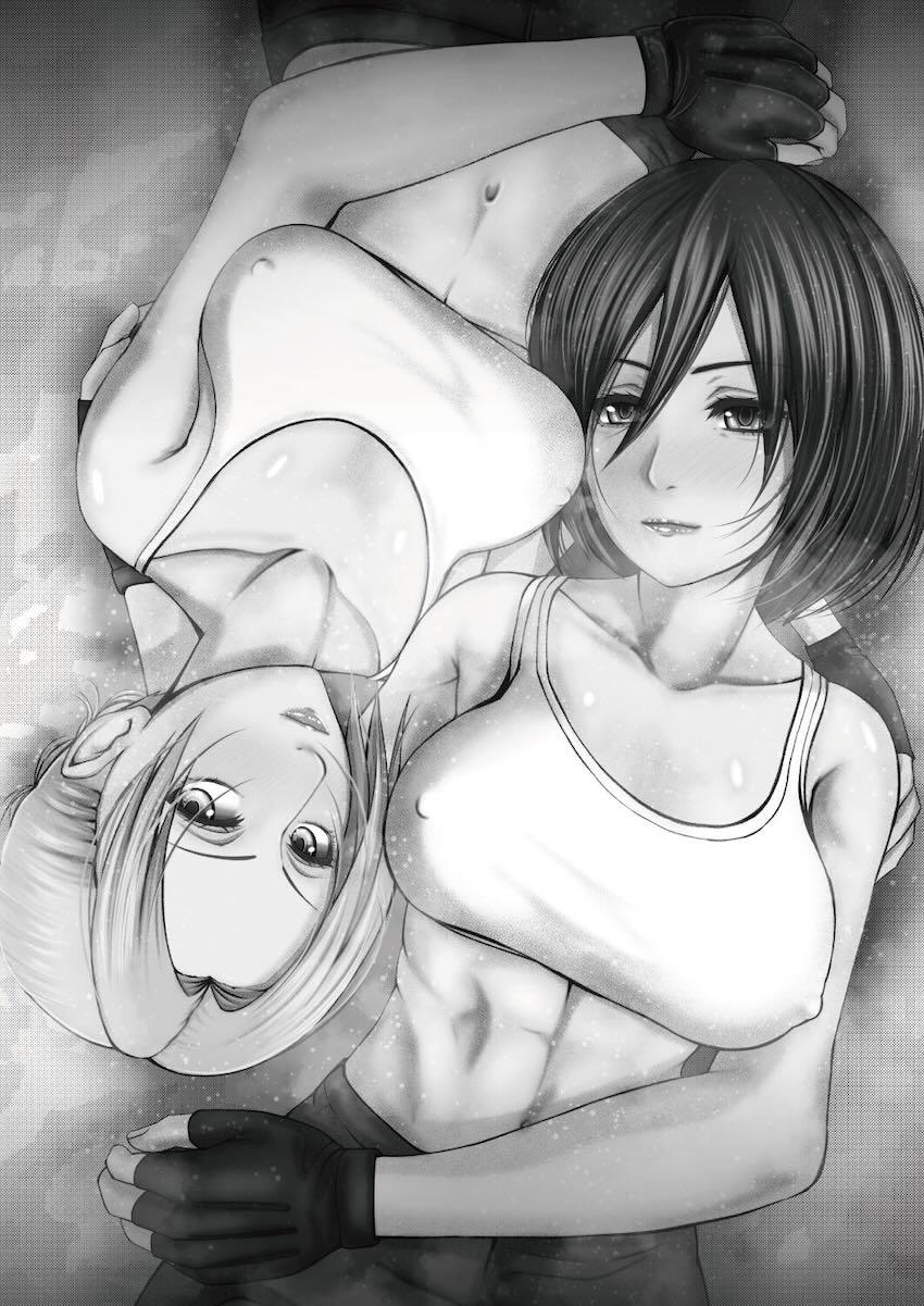 ミカサとアニの痴女責めザーメン搾り <> 025