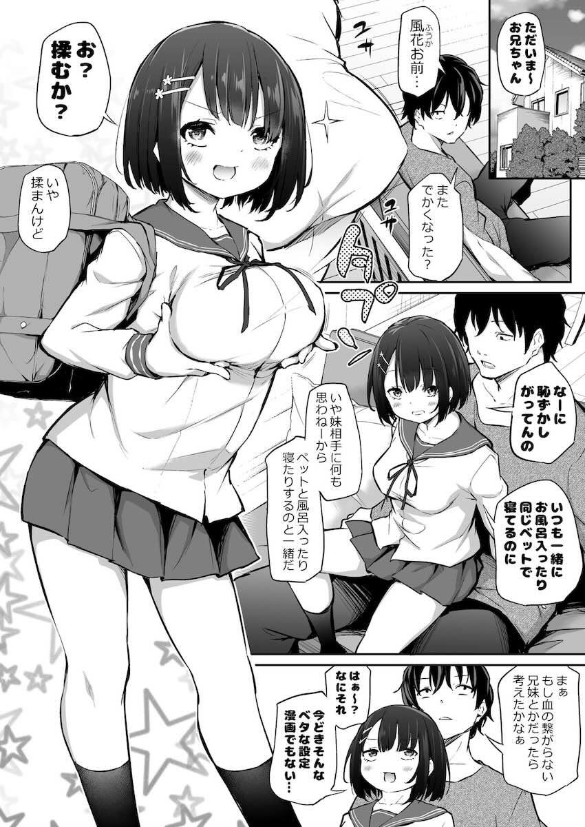 ある日突然血のつながりが無いことを父親から打ち明けられた仲良し兄妹。突然セックスできる合法兄妹だとわかったふたりは今までの想いを全て吐き出す濃厚交尾をはじめる！ <> 1