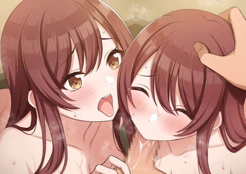 大崎姉妹のWフェラCG集 <> 008