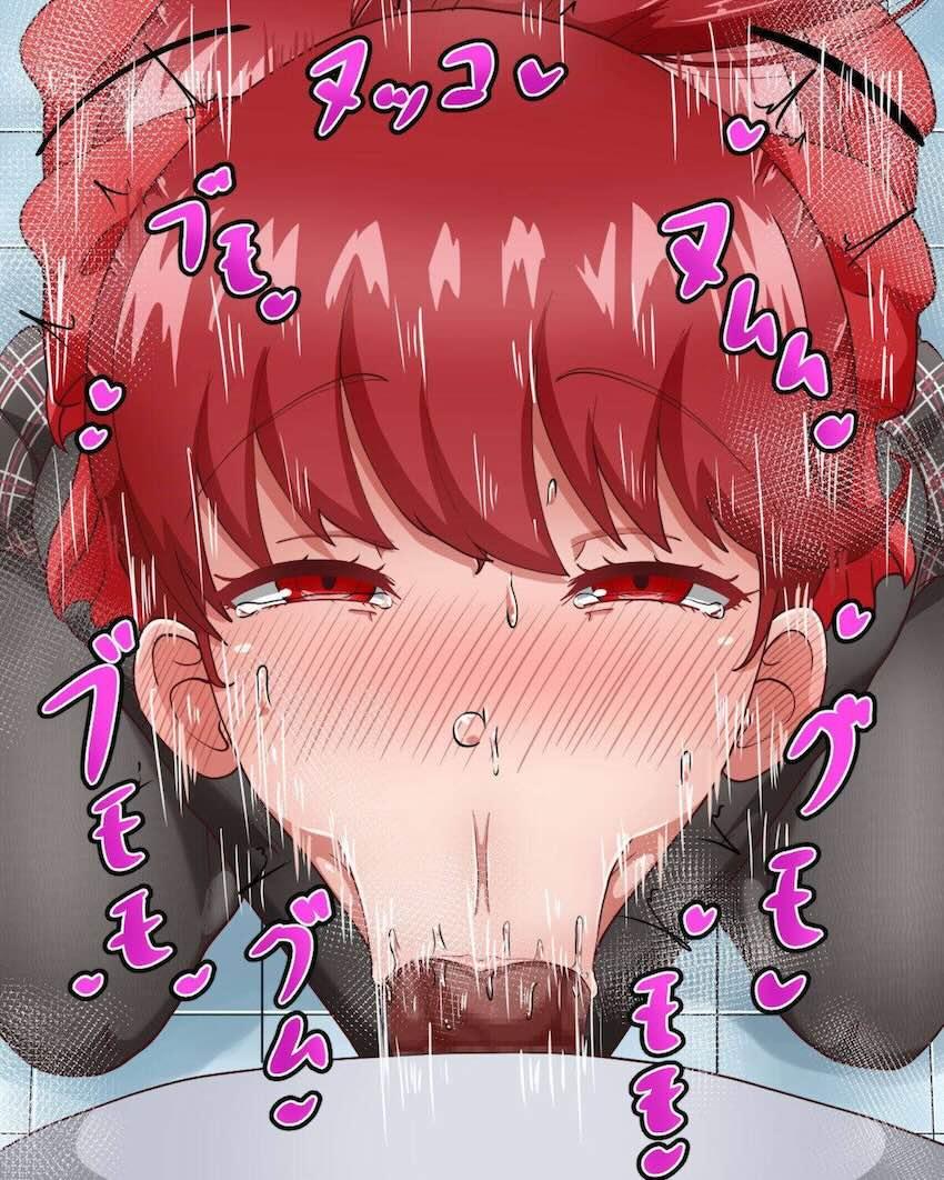 デート中の芳澤かすみを公衆便所に呼び出して口マンコ射精！ <> 010