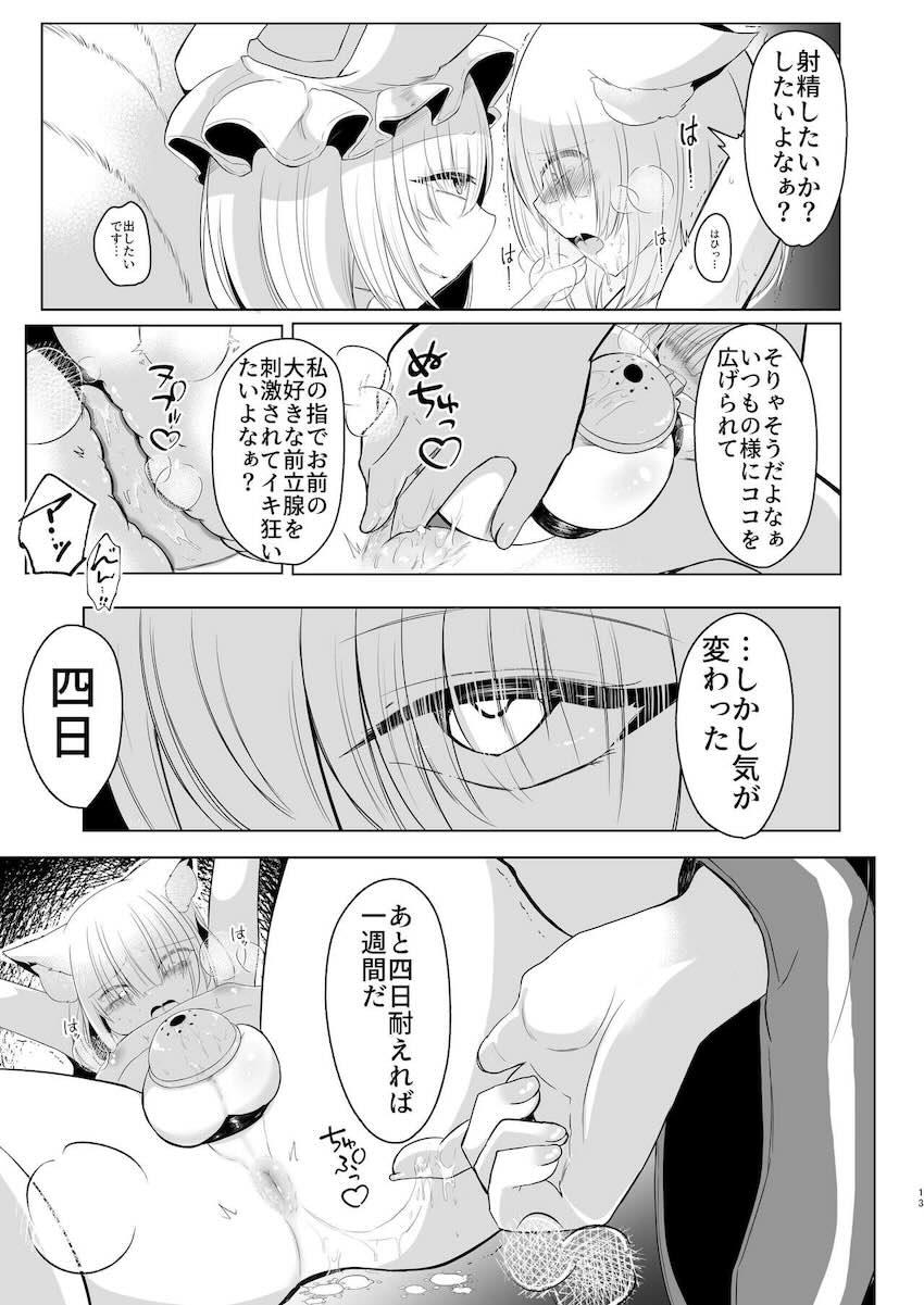 八雲藍の地下調教部屋に囚われたショタが貞操帯をつけられ射精管理される本 <> 012