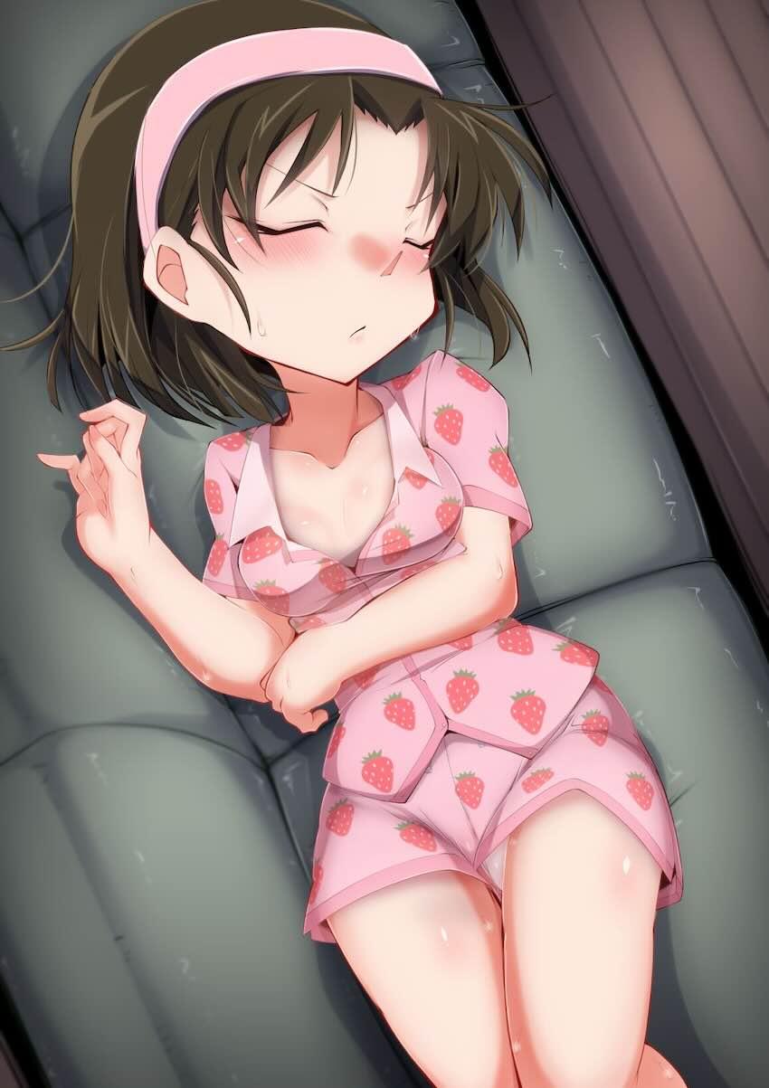 林間学校でキチンと寝てるかぶっかけチェックされる歩美ちゃん！ <> 005