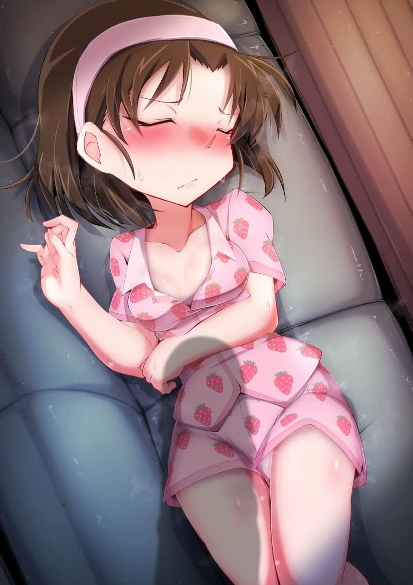 林間学校でキチンと寝てるかぶっかけチェックされる歩美ちゃん！ <> 007