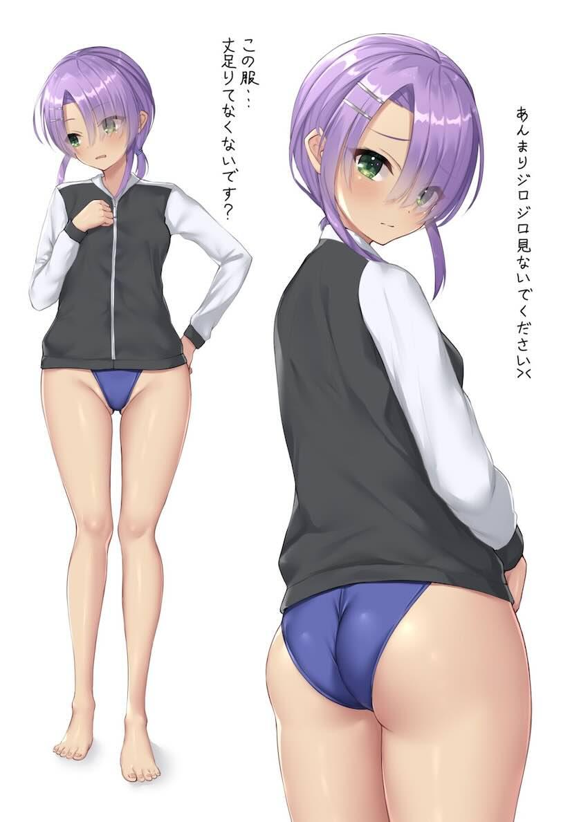 日焼け跡がエロい水泳女子・火打谷愛衣のエロイラストとセックス <> 006